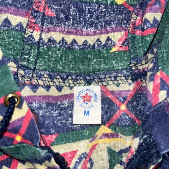 Vintage Southwestern Zip Up Hoodie - Picture 6 of 7